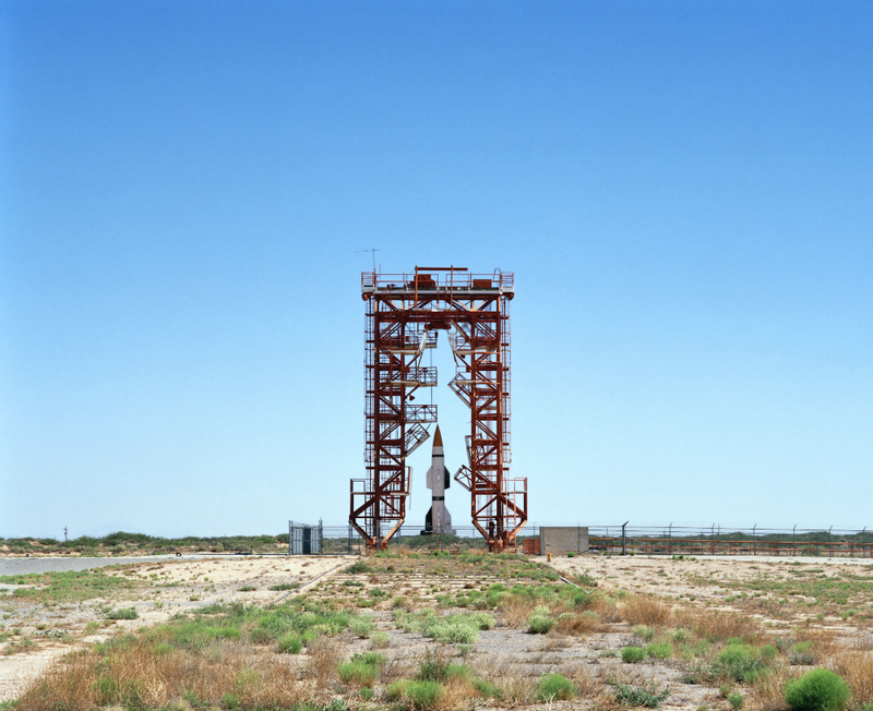 Launch Pad and Gantry with Hermes A-1 Rocket, V2 Launch Complex 33, White Sands Missile Range, New Mexico, 2006.